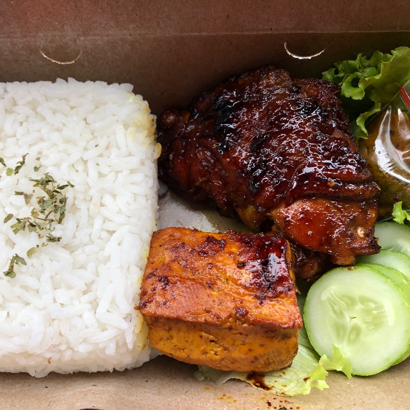 Paket ayam bakar paha atas