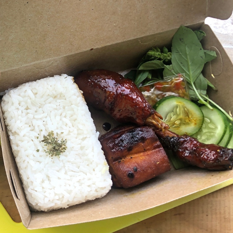 Paket ayam bakar paha bawah