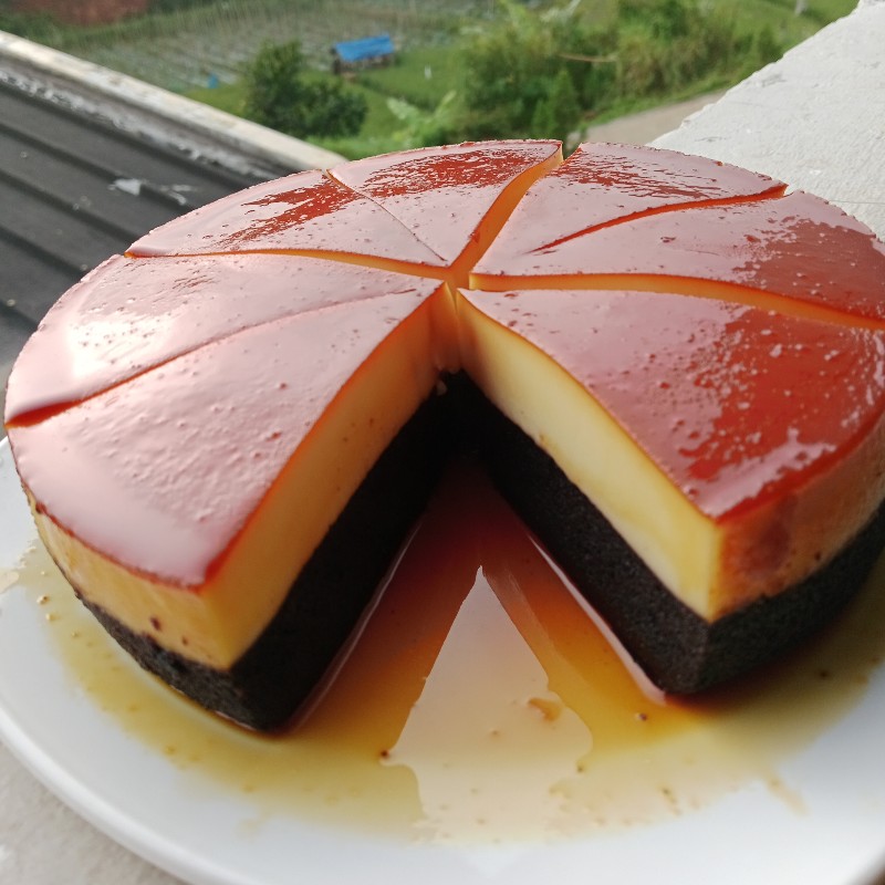 Caramel cheesecake ketan hitam 1loyang 20cm