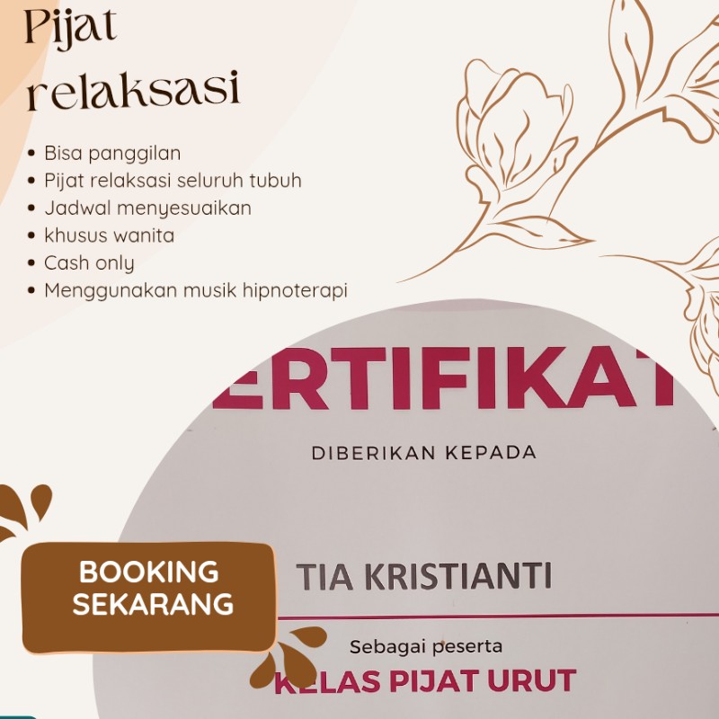 Tia_pijat urut relaksasi