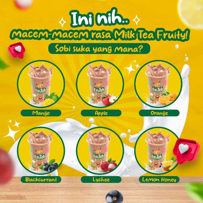 ES TEH POCI MILK TEA FRUITY