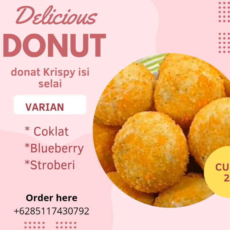 Donat goreng isi selai